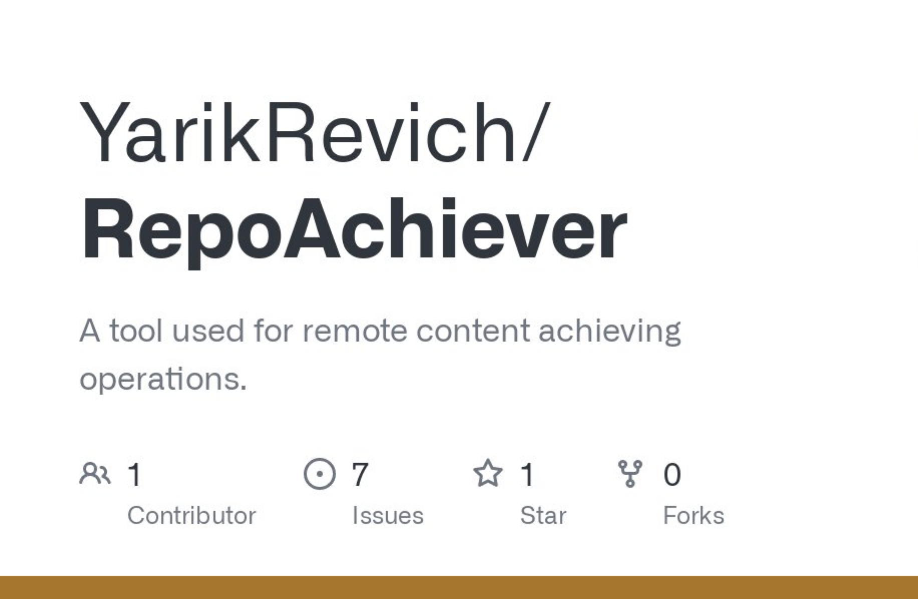 RepoAchiever